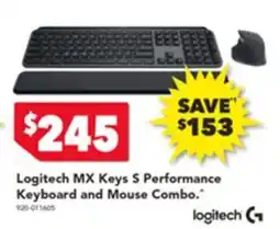 Harvey Norman Logitech mx keys s performance keyboard and mouse combo offer