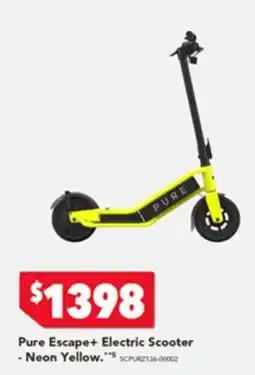 Harvey Norman Pure Escape+ Electric Scooter - Neon Yellow offer