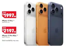 Harvey Norman iPhone 17 Pro offer