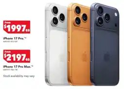 Harvey Norman iPhone 17 Pro Max offer