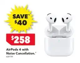 Harvey Norman AirPods 4 with Noise Cancellation offer