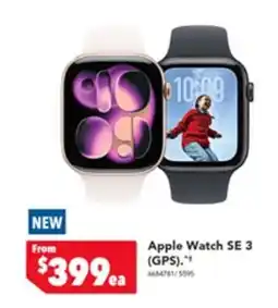 Harvey Norman Apple watch se 3 (gps) offer