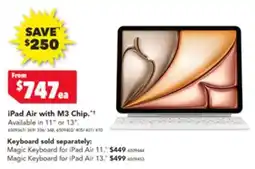 Harvey Norman iPad Air with M3 Chip offer
