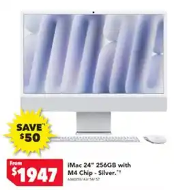 Harvey Norman Imac 24" 256gb with m4 chip-silver offer