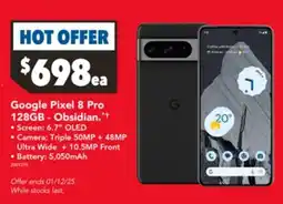 Harvey Norman Google pixel 8 pro 128gb - obsidian offer