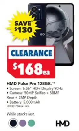 Harvey Norman Hmd pulse pro 128gb offer