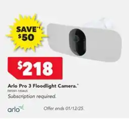 Harvey Norman Arlo Pro 3 Floodlight Camera offer