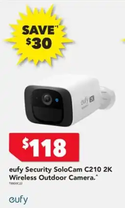 Harvey Norman Eufy security solocam c210 2k wireless outdoor camera offer