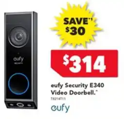 Harvey Norman Eufy security e340 video doorbell offer