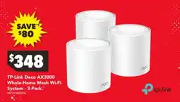 Harvey Norman Tp-link deco ax3000 whole-home mesh wi-fi system - 3-pack. offer