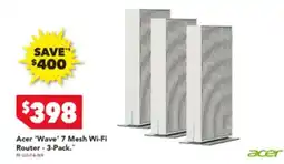 Harvey Norman Acer 'wave' 7 mesh wi-fi router - 3-pack offer