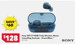 Harvey Norman Sony wf-c710nb truly wireless noise- cancelling earbuds - green/blue offer