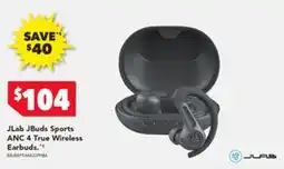 Harvey Norman Jlab jbuds sports anc 4 true wireless earbuds offer