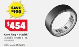 Harvey Norman Oura Ring 4 Stealth offer