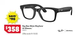 Harvey Norman Ray-ban meta wayfarer al glasses offer
