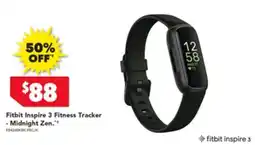 Harvey Norman Fitbit Inspire 3 Fitness Tracker - Midnight Zen offer