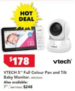 Harvey Norman Vtech 5 full colour pan and tilt baby monitor offer