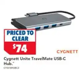 Harvey Norman Cygnett unite travelmate usb-c hub offer