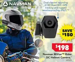 Harvey Norman Navman mivue rider dc helmet camera offer