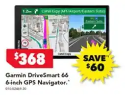 Harvey Norman Garmin drivesmart 66 6-inch gps navigator offer