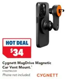 Harvey Norman Cygnett MagDrive Magnetic Car Vent Mount offer
