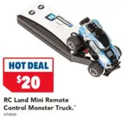 Harvey Norman Rc land mini remote control monster truck offer