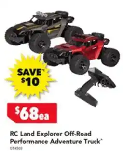 Harvey Norman Rc land explorer off-road performance adventure truck offer