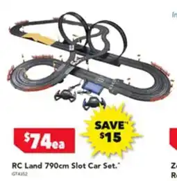 Harvey Norman Rc land 790cm slot car set offer