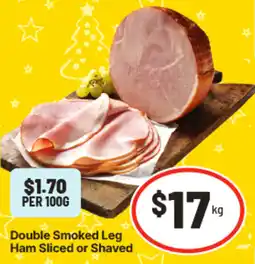 IGA Double Smoked Leg Ham Sliced or Shaved offer