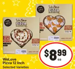 IGA Welove pizza 12 inch selected varieties offer