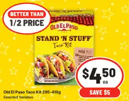 IGA Old El Paso Taco Kit Selected Varieties offer