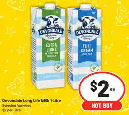 IGA Devondale Long Life Milk offer