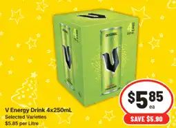 IGA V Energy Drink Selected Varieties offer