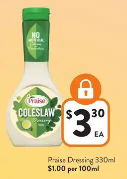 Foodworks Praise Dressing offer