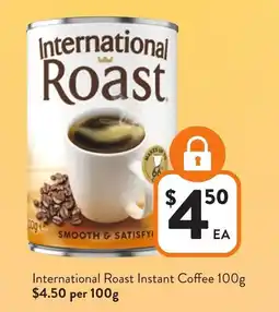 Foodworks International Roast Instant Coffee offer