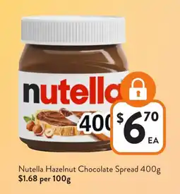 Foodworks Nutella Hazelnut Chocolate Spread offer