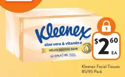 Foodworks Kleenex Facial Tissues offer