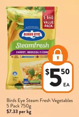Foodworks Birds Eye Steam Fresh Vegetables offer
