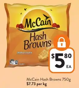 Foodworks McCain Hash Browns offer