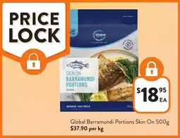 Foodworks Global Barramundi Portions Skin On offer