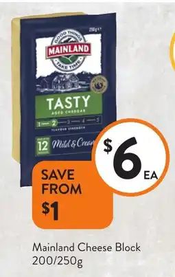 Foodworks Mainland Cheese Block offer