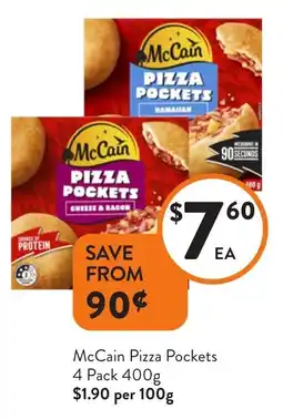 Foodworks McCain Pizza Pockets offer