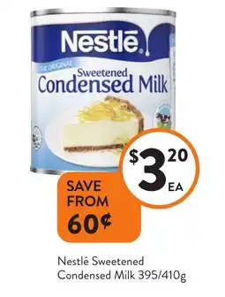 Foodworks Nestlé Sweetened Condensed Milk offer