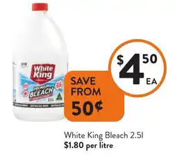Foodworks White King Bleach offer