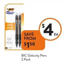 Foodworks Bic gelocity pens offer