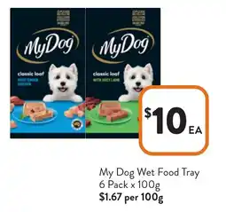 Foodworks My Dog Wet Food Tray offer