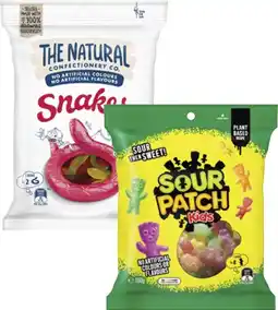 Coles The Natural Confectionery Co. 130g-230g or Sour Patch Lollies 190g offer