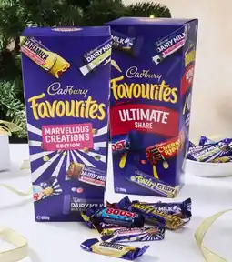 Coles Cadbury Favourites 680g-700g offer