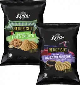 Coles Kettle Ridge Cut Potato Chips 165g offer