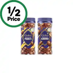 Woolworths Cadbury Chocolate Coated Fruit or Nut Varieties 270-340g offer